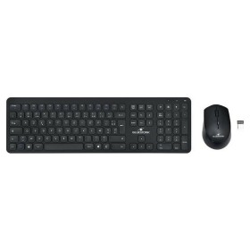 Teclado y Ratón Bluestork Easy Slim AZERTY Negro F