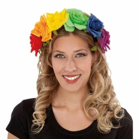 Diadema My Other Me Fiori Taglia unica Arcobaleno Adulti Multicolore di My Other Me, Kit di travestimento - Rif: S2420114, Pr...