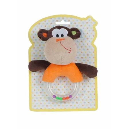 Rattle Monkey 16 cm by BigBuy Fun, Rattles and plush hoops - Ref: S2426992, Price: 7,34 €, Discount: %