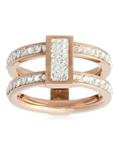 Anillo Mujer Shabama Tribeca Latón Bañado en flash dorado Ajustable | Tienda24 Tienda24.eu