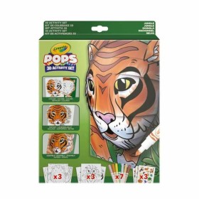 Pictures to colour in Crayola 3D Color Pops Jungle by Crayola, Notebooks and colouring books - Ref: S2431355, Price: 8,43 €, ...