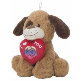 Fluffy toy Amour Heart Dog 25cm by BigBuy Kids, Animals and figures - Ref: S2431784, Price: 7,88 €, Discount: %