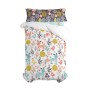 Duvet cover set HappyFriday Moshi Moshi Woodland Multicolour Single 2 Pieces by HappyFriday, Quilts and quilt covers - Ref: D...