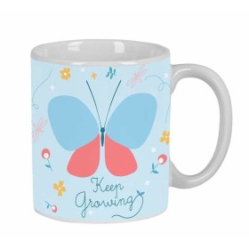 Mug BlackFit8 Mariposa Light Blue Butterfly 350 ml Large by BlackFit8, Cups - Ref: S2439901, Price: 6,67 €, Discount: %