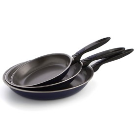 Set of pans Quid Nuit Blue Metal (3 pcs) by Quid, Frying pan and saucepan sets - Ref: S2701194, Price: 11,39 €, Discount: %