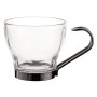 Ensemble de tasses à café Quid Supreme Transparent verre Acier 110 ml 3 Pièces | Tienda24 - Global Online Shop Tienda24.eu