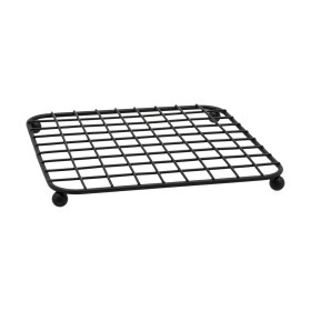 Table Mat Quid Ebano Black Metal 18,5 x 18,5 x 1,5 cm by Quid, Trivets - Ref: S2705610, Price: 4,63 €, Discount: %