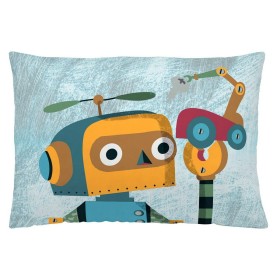 Capa de travesseiro Naturals Robots (50 x 30 cm) de Naturals, Capas - Ref: S2805973, Preço: 5,69 €, Desconto: %