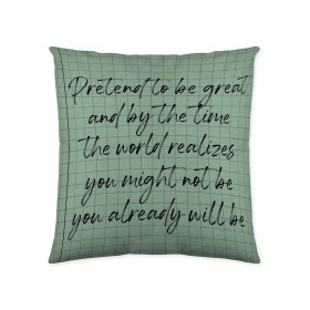 Cushion cover Naturals Scrabble (50 x 50 cm) by Naturals, Cushion Covers - Ref: S2806461, Price: 7,31 €, Discount: %