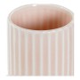 Toothbrush Holder DKD Home Decor Pink Plastic Stoneware 7,2 x 7,2 x 11,5 cm by DKD Home Decor, Stands and dispensers - Ref: S...