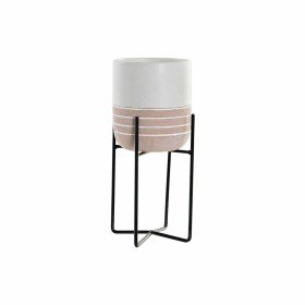 Vaso DKD Home Decor 8424001831067 Bianco Marrone Nero Metallo Ceramica Rotondo Boho 11 x 11 x 23,2 cm di DKD Home Decor, Cach...