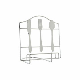 Leggio DKD Home Decor Posate Argentato Metallo Plastica 23 x 15 x 22 cm di DKD Home Decor, Supporti per presentazioni - Rif: ...