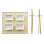 Sushi-Set DKD Home Decor Metall Bambus Weiß natürlich Orientalisch 30 x 40 cm 28 x 22 x 2,5 cm (9 Stücke) von DKD Home Decor,...