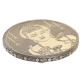 Suporte DKD Home Decor Ø 10 cm Madeira Alumínio Buda Árabe de DKD Home Decor, Suporte para incenso - Ref: S3039751, Preço: 3,...