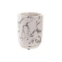 Verre DKD Home Decor 7 X 7 X 9,5 CM Noir Ciment Blanc de DKD Home Decor, Supports et distributeurs - Réf : S3041006, Prix : 8...