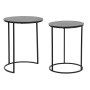 Jeu de 2 tables DKD Home Decor Noir Métal Aluminium 46 x 46 x 58 cm de DKD Home Decor, Tables - Réf : S3052664, Prix : 158,33...