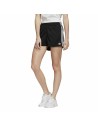 Sports Shorts for Women Adidas 3 Stripes Black | Tienda24 Tienda24.eu