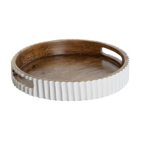 bandeja de aperitivos Bidasoa Fosil Branco Cerâmica Alumina 31,4 x 31,2 x 4 cm (4 Unidades) | Tienda24 - Global Online Shop Tienda24.eu