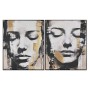 Painting Home ESPRIT Lady Golden 100 x 4 x 120 cm (2 Units) by Home ESPRIT, Prints on Canvas - Ref: S3054762, Price: 201,38 €...