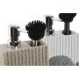 Scourer Brush with Handle and Soap Dispenser Home ESPRIT White Beige 11,5 x 11,5 x 18 cm (2 Units) | Tienda24 - Global Online Shop Tienda24.eu