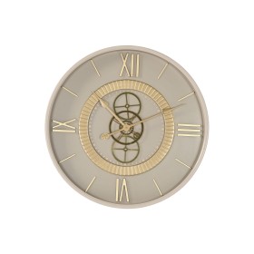 Horloge Murale Home ESPRIT Blanc Beige Doré Verre Fer 60 x 8 x 60 cm 59,5 x 8,5 x 59,5 cm de Home ESPRIT, Pendules murales - ...