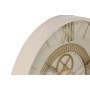 Orologio da Parete Home ESPRIT Bianco Beige Dorato Cristallo Ferro 60 x 8 x 60 cm 59,5 x 8,5 x 59,5 cm di Home ESPRIT, Orolog...