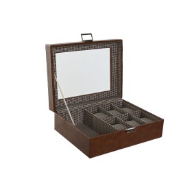 Caja-Joyero Home ESPRIT Marrón Cristal 26 x 20 x 9 cm de Home ESPRIT, Organizadores de joyas - Ref: S3056320, Precio: 32,73 €...