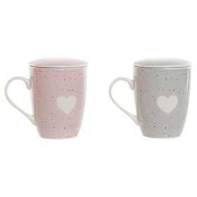 Tasse avec filtre pour infusions Home ESPRIT Gris Rose 340 ml (2 Unités) de Home ESPRIT, Tasses - Réf : S3056411, Prix : 9,69...