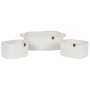 Juego de Cestas Home ESPRIT Blanco Moderno 34 x 25 x 14 cm (3 Piezas) de Home ESPRIT, Cajas - Ref: S3056902, Precio: 17,23 €,...