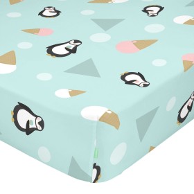 Fitted sheet HappyFriday HAPPYNOIS Multicolour 105 x 200 x 32 cm by HappyFriday, Sheets and pillowcases - Ref: D1609835, Pric...