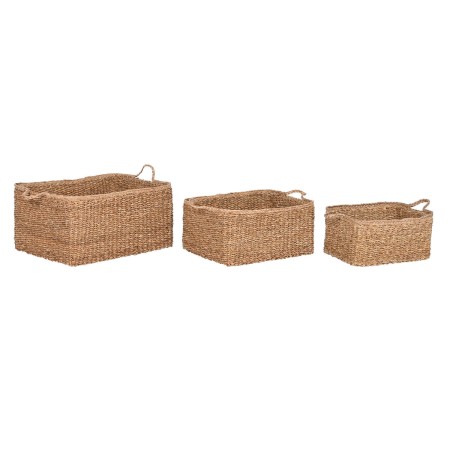 Korb-Set Home ESPRIT natürlich Naturfaser Boho 50 x 40 x 30 cm (3 Stücke) von Home ESPRIT, Boxen & Kästen - Ref: S3057100, Pr...