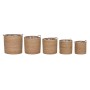 Basket set Home ESPRIT Natural Natural Fibre 37 x 37 x 41 cm (5 Pieces) by Home ESPRIT, Boxes - Ref: S3057101, Price: 54,72 €...