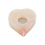 Portacandele DKD Home Decor Rosa Naturale Esci 11 x 11 x 5 cm (2 Unità) di DKD Home Decor, Candelieri e portacandele - Rif: S...