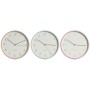 Horloge Murale Home ESPRIT Corail Menthe Lila PVC 25,5 x 4,3 x 25,5 cm (3 Unités) de Home ESPRIT, Pendules murales - Réf : S3...