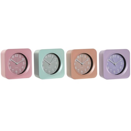 Table clock Home ESPRIT Green Pink Coral Lilac 11 x 4,7 x 11 cm by Home ESPRIT, Desk & Shelf Clocks - Ref: S3057764, Price: 3...