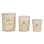 Set di Cestini Home ESPRIT Verde Naturale vimini 45 x 45 x 55 cm 3 Pezzi di Home ESPRIT, Ceste per la biancheria - Rif: S3057...