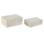 Box-Schmuckkästchen Home ESPRIT Knochen Mango-Holz 18 x 13 x 7,7 cm (2 Stücke) von Home ESPRIT, Schmuckaufbewahrung für den K...