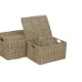 Set de basket Home ESPRIT Naturel Métal Fibre naturelle Tropical 46 x 36 x 26 cm (3 Pièces) de Home ESPRIT, Boîtes - Réf : S3...