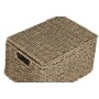 Basket set Home ESPRIT Natural Metal Natural Fibre Tropical 46 x 36 x 26 cm (3 Pieces) by Home ESPRIT, Boxes - Ref: S3058153,...