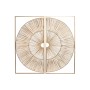 Decorazione da Parete Home ESPRIT Dorato Naturale 50 x 2 x 100 cm (2 Pezzi) di Home ESPRIT, Soprammobili - Rif: S3058380, Pre...