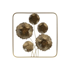 Decoração de Parede Home ESPRIT Dourado Flor 50 x 5 x 50 cm de Home ESPRIT, Adornos - Ref: S3058385, Preço: 25,86 €, Desconto: %