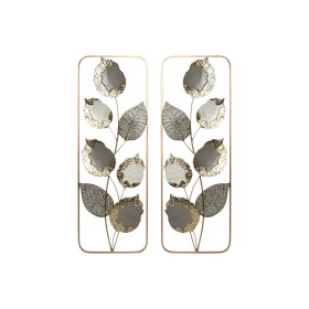 Wanddekoration Home ESPRIT Grau Gold Moderne Blume 31 x 2,5 x 89,5 cm (2 Stück) von Home ESPRIT, Ornamente - Ref: S3058387, P...