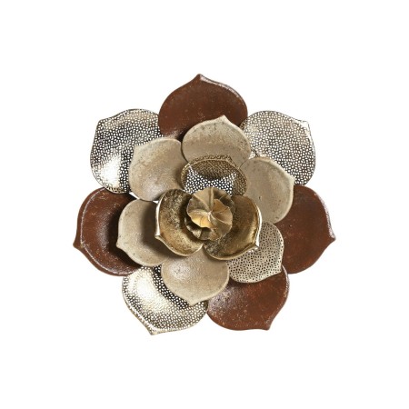 Wall Decoration Home ESPRIT Golden Terracotta Modern Flower 51 x 6,5 x 51 cm by Home ESPRIT, Ornaments - Ref: S3058389, Price...