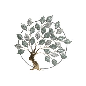 Wall Decoration Home ESPRIT Green Golden Tree Cottage 73 x 4,4 x 73 cm by Home ESPRIT, Ornaments - Ref: S3058390, Price: 51,0...