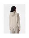 Sudadera con Capucha Mujer 4F BLD041 Beige Yoga | Tienda24 Tienda24.eu