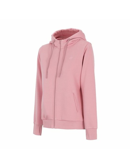 Women’s Hoodie 4F Zip Up Pink | Tienda24 Tienda24.eu