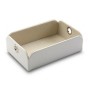 Vaciabolsillos Versa Blanco Polipiel Metal Poliéster (13 x 6,5 x 20 cm) de Versa, Bandejas - Ref: S3405020, Precio: 8,00 €, D...