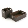 Vide-poches Versa Marron Cuir Synthétique Métal (13 x 6,5 x 20 cm) de Versa, Plateaux - Réf : S3405023, Prix : 7,55 €, Remise...