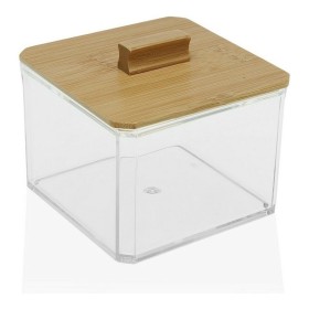 Caixa com Tampa Versa Bambu poliestireno (9 x 8,5 x 9 cm) de Versa, Organizadores de cosméticos - Ref: S3407211, Preço: 4,79 ...