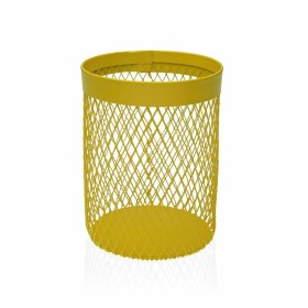 Pot for Kitchen Utensils Versa Yellow Steel 11,5 x 15,5 x 11,5 cm by Versa, Shelves and supports - Ref: S3409102, Price: 5,19...